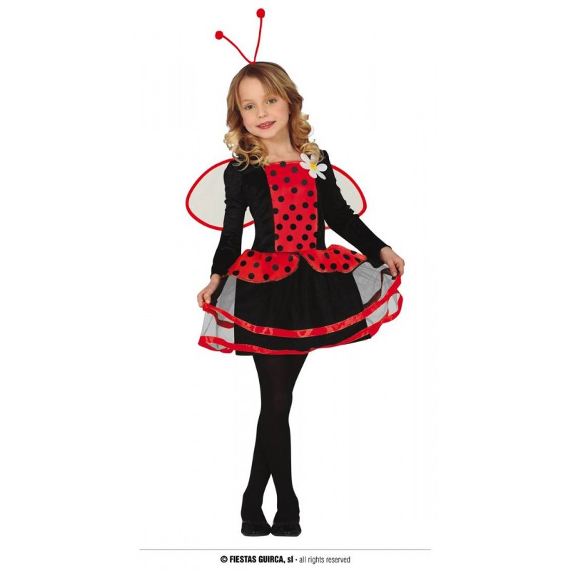 COSTUME COCCINELLA BAMBINA 3-4 ANNI