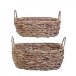 CESTO CON MANICI WATER HYACINTH MISURA PICCOLA 30cm 1pz