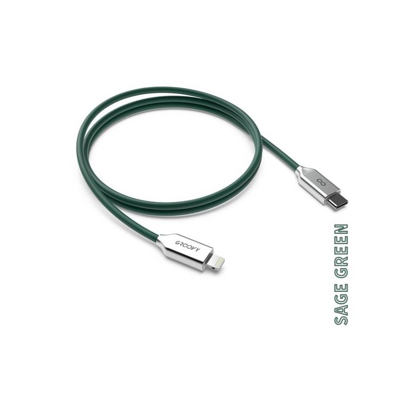 CAVO TYPE-C COLOR 1M 2A 40W GROOVY SAGE GREEN