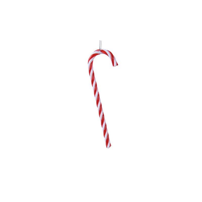 CANDY CANE PLASTIC H12cm