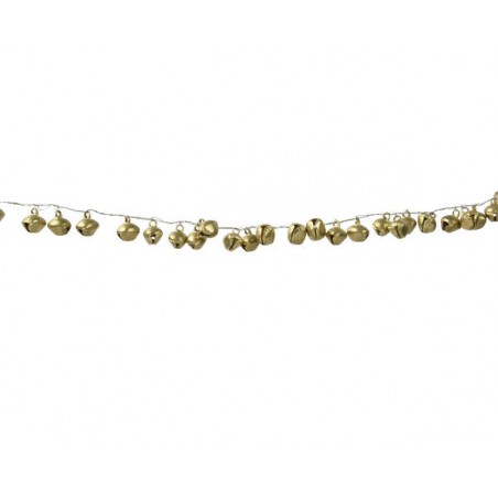 GHIRLANDA CAMPANELLE 2cm METALLO ORO H1mt