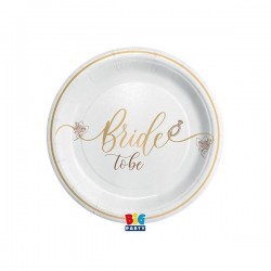 PIATTI BRIDE TO BE Ø18cm 8pz