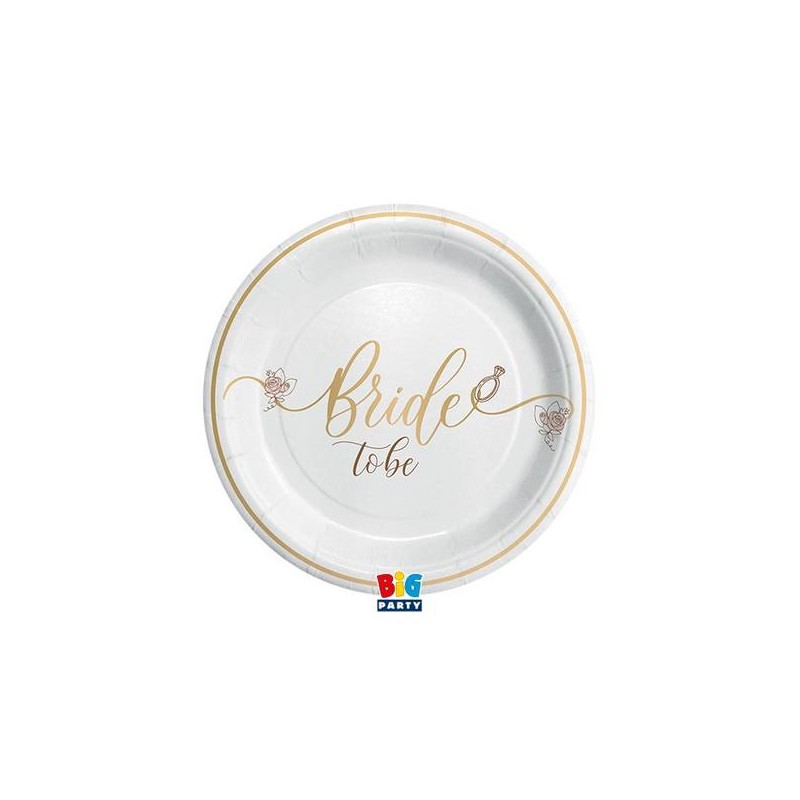 PIATTI BRIDE TO BE Ø18cm 8pz