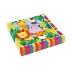 TOVAGLIOLI 33x33 ANIMALI DELLA GIUNGLA