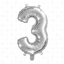 PALLONE MYLAR N°3 40cm SILVER