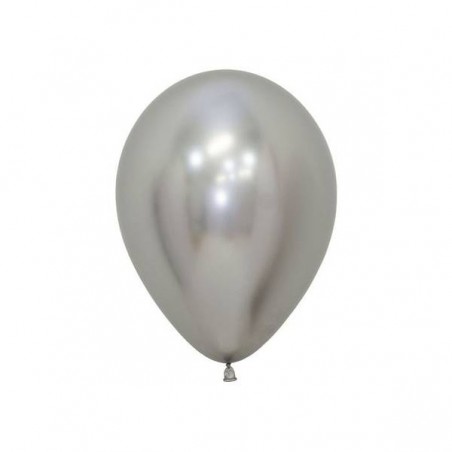PALLONCINI LATTICE ARGENTO REFLEX 5 15cm 50pz