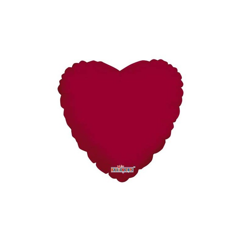 PALLONE MYLAR CUORE BORDEAUX 18 43cm 1pz RC