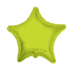 PALLONE MYLAR STELLA 18'' 45cm VERDE LIME RC