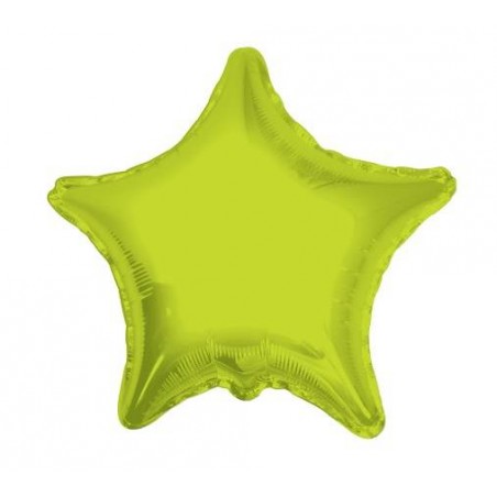 PALLONE MYLAR STELLA 18'' 45cm VERDE LIME RC