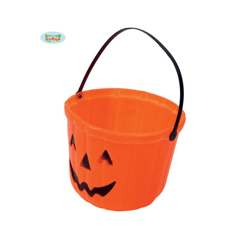 CESTINO C/MANICO ZUCCA ARANCIONE 20cm