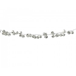 GHIRLANDA CAMPANELLE 2cm METALLO ARGENTO H1mt