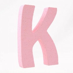 LETTERA POLISTIROLO PASTELLO mm120x90 K ROSA PASTELLO