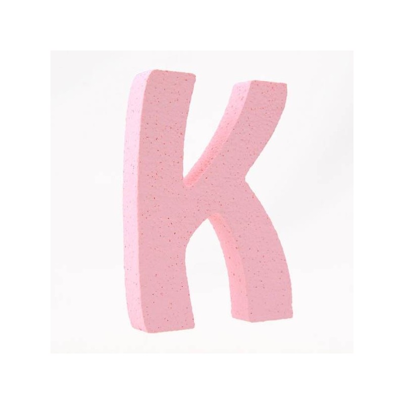 LETTERA POLISTIROLO PASTELLO mm120x90 K ROSA PASTELLO