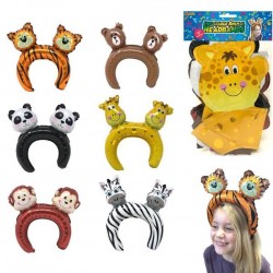 CERCHIETTI GONFIABILI ANIMALI GIUNGLA 12pz