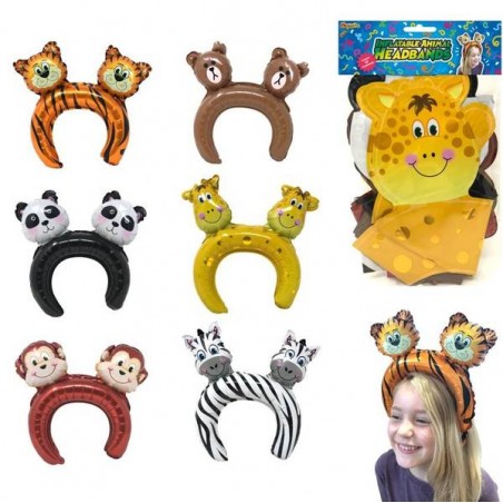 CERCHIETTI GONFIABILI ANIMALI GIUNGLA 12pz