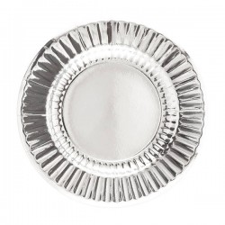 PIATTI ROUND 27cm ARGENTO 8pz