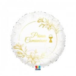 PALLONE MYLAR 45cm PRIMA COMUNIONE ELEGANCE