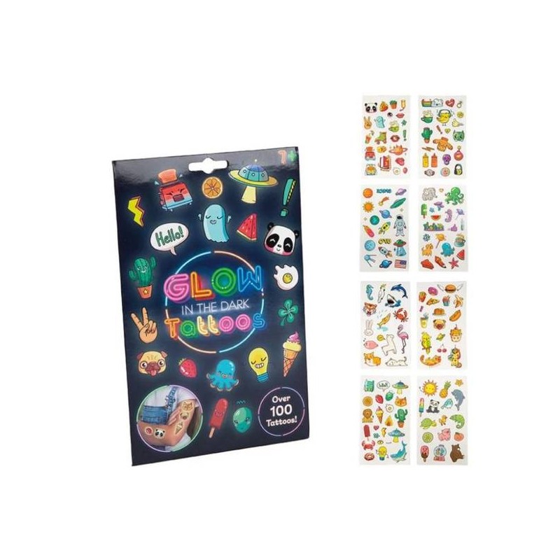 TATUAGGI FLUORESCENTI GLOW IN THE DARK ASS.TI