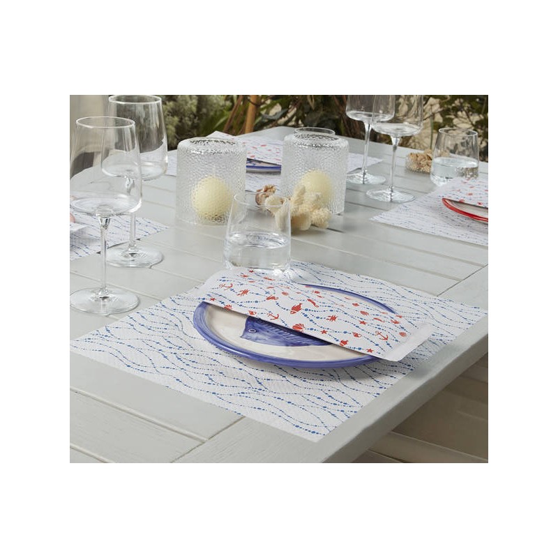 TOVAGLIETTE 30x40cm DEEP OCEAN BLU COBALTO 250pz FATO