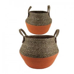 CESTO JARDIN CON MANICI ORANGE 35cm 1pz