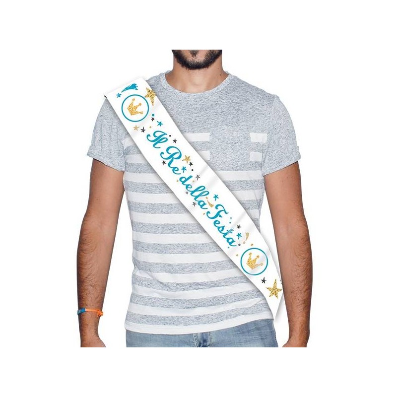 FASCIA PREMIO BUON METALLIZZATA IL RE DELLA FESTA 168x10cm