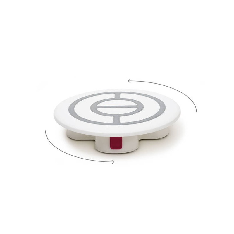 PIATTO GIROTORTA CON BASE E BLOCCO ø32