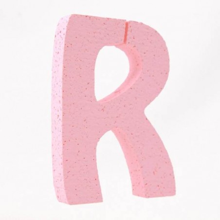 LETTERA POLISTIROLO PASTELLO mm120x90 R ROSA PASTELLO