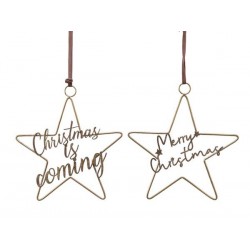 STELLA METALLO CHRISTMAS 30x30cm 2ass 1pz