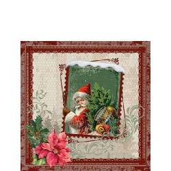 TOVAGLIOLI 25x25 SANTA STAMP 20pz