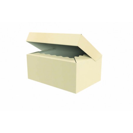 SCATOLA BAULETTO 32,5x22,5x13,5cm GOFFR. AVORIO PORTATA 4kg