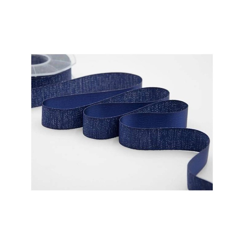 NASTRO RASO BOUTIQUE LAMè mm25x20mt COL.426 BLU SCURO