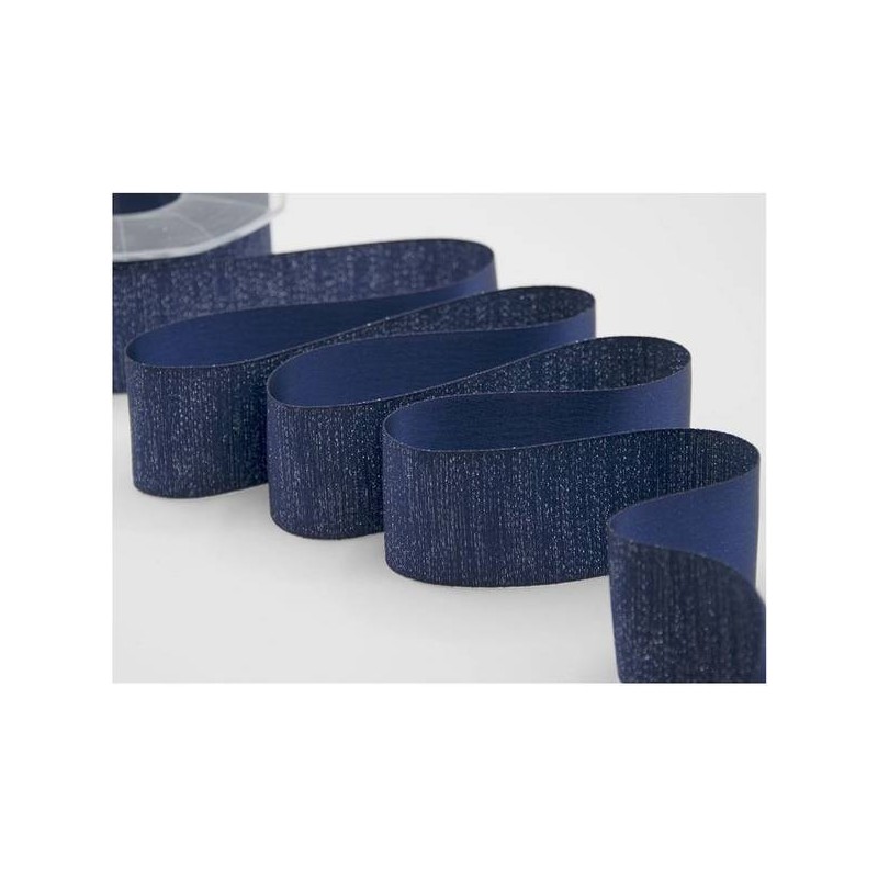 NASTRO RASO BOUTIQUE LAMè mm40x20mt COL.426 BLU SCURO