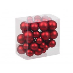 PALLINE CON FILO ø20/25/30mm ROSSO OPACO 6pz