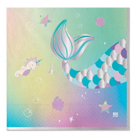 TOVAGLIOLI 33x33 MERMAID SIRENA 20pz