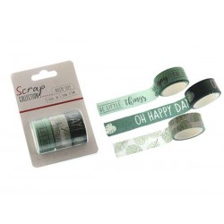 WASHI TAPE HAPPY cm1,5x3mt 3pz