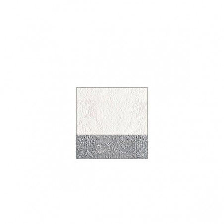 TOVAGLIOLI 25x25cm ELEGANCE DIP SILVER 15pz