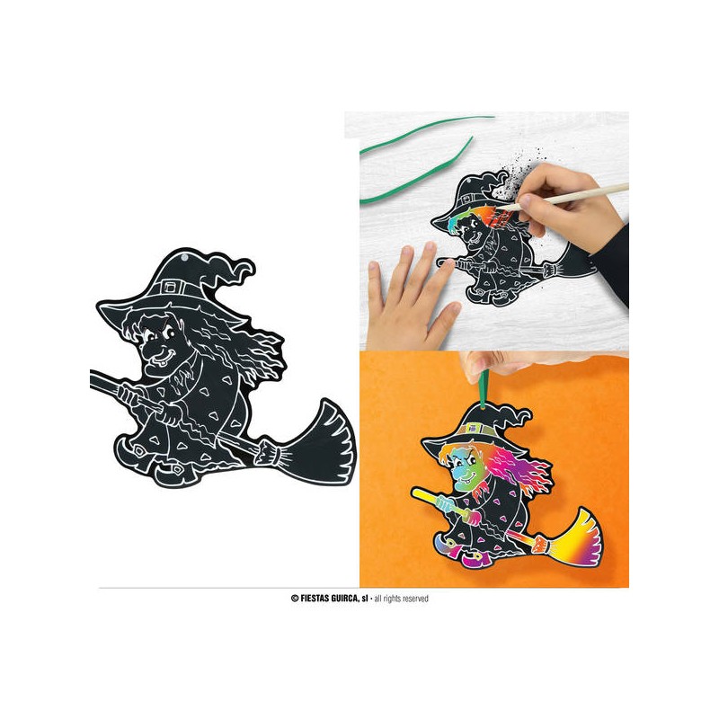 SAGOME DI HALLOWEEN DA COLORARE 6pz