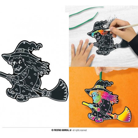 SAGOME DI HALLOWEEN DA COLORARE 6pz