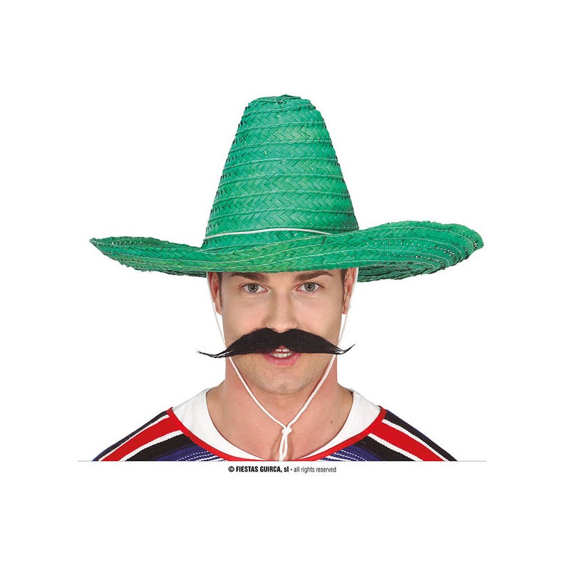 SOMBRERO MESSICANO PAGLIA VERDE ø50cm