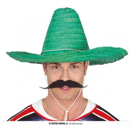 SOMBRERO MESSICANO PAGLIA VERDE ø50cm