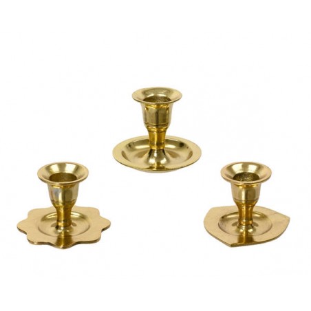 PORTACANDELE ORO 7,5xh6cm 3ass 1pz