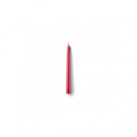CANDELA TAPERED RED h.24cm