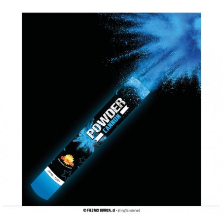 CANNONE POLVERE FLUORESCENTE 30cm BLU 30gr