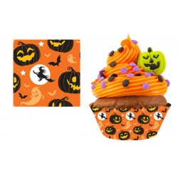 PIROTTINI CUPCAKE ZUCCA IN CARTA 51cm 50pz