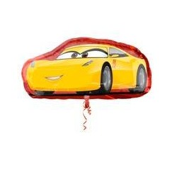 PALLONE MYLAR S/SHAPE CARS CRUZ JACKSON 88x43cm