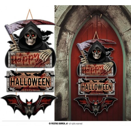 DECORAZIONE PORTA 3 PARTI IN LEGNO