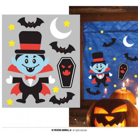 DECORAZIONE IN GEL 20x25cm VAMPIRI