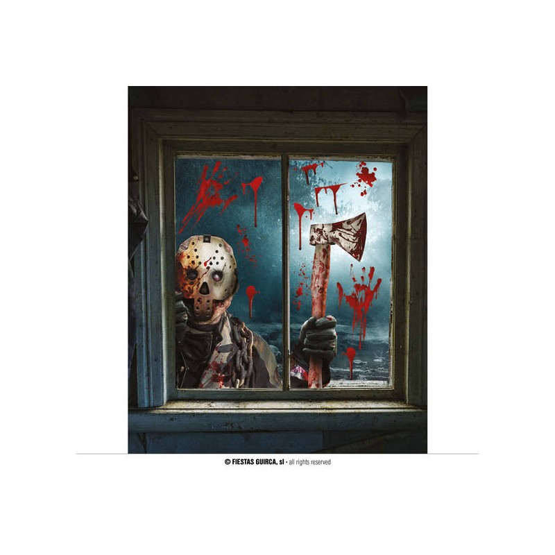 FOGLI ADESIVI PER FINESTRA 30x40cm ASSASSINO 2pz