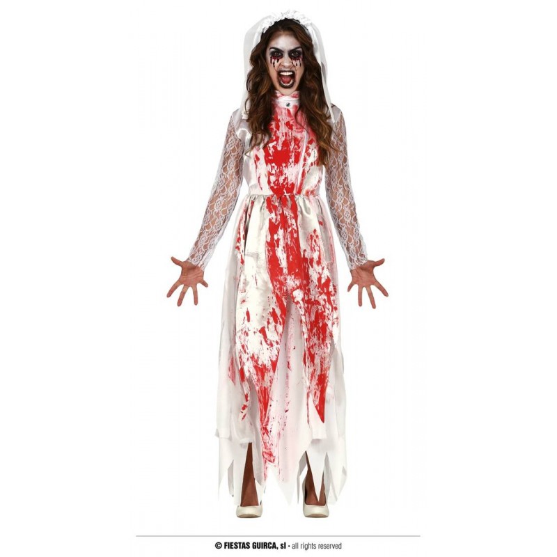 COSTUME SPOSA INSANGUINATA TG.L 42-44