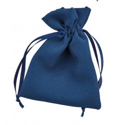 SACCHETTO COTTON 9x12cm BLU 12pz